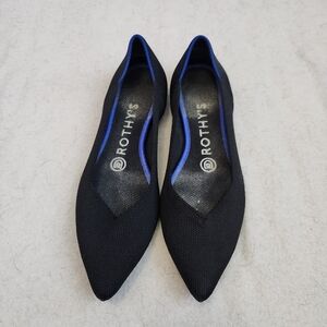 Rothy's Black and Blue Flats